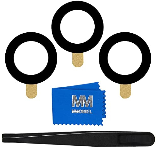 MMOBIEL Verre de l'objectif de la caméra arrière Compatible avec Samsung Galaxy S22 5G / S22+ 5G - 6.1 inch - 2022 - Remplacement du Verre de l'objectif arrière avec Pince et Nettoyeur Inclus