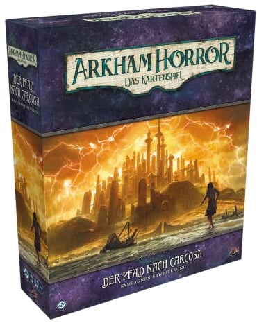 Fantasy Flight Games, Arkham Horror: LCG – Der Pfad nach Carcosa, Kampagnen-Erweiterung, Expertenspiel, Kartenspiel, 1-4 Spieler, Ab 14+ Jahren, 45+ Minuten, Deutsch