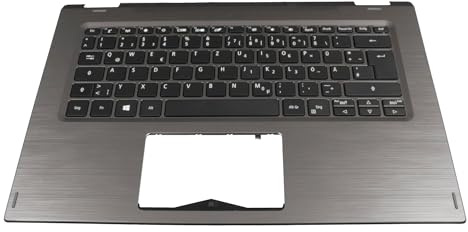 acer 6B.H60N1.008 Original Tastatur inkl. Topcase DE (deutsch) schwarz/grau für Spin 3 (SP314-51), Spin 3 (SP314-52)
