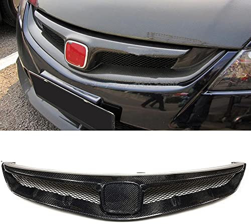 YIHANBRI Rejillas Parachoques Frontales de Radiador, para Honda Civic 2006-2008 Accesorios de Reequipamiento Panel de Malla Parrilla Central de Parachoques Embellecedor