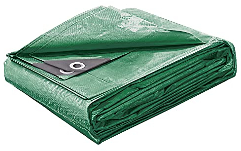 STARPYNG-140g/m² Telo verde 2mx3m, Copertura per teloni, impermeabile, resistente ai raggi UV, resistente agli agenti atmosferici, Copertura per auto, barche, patii, campeggio, telone in legno