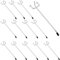 TiciKim 20 Ganci per Pannelli Forati, Metallo Pegboard per Espositori a Muro e Scaffalature da Negozio, 15cm