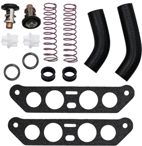 NorthBoat Thermostat-Kit für Johnson Evinrude V4 Crossflow Außenbordmotoren 65 80 Jet 85-140 PS 18-3673
