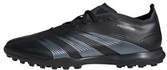 adidas Unisex Predator 24 League Low Turf Boots Football, Core Black/Carbon/Core Black, 9.5 UK