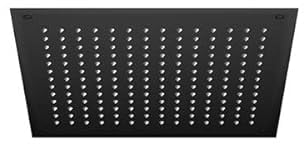 Steinberg Relax Rain Kopfbrause, Deckeneinbau, Easy-Clean, 450x450mm, 39064, Farbe: Mattschwarz