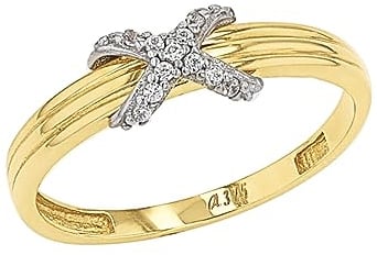 Amor Ring Damen Ringe, mit Zirkonia synth., Weiß, Kommt in Schmuck Geschenk Box, 2037447