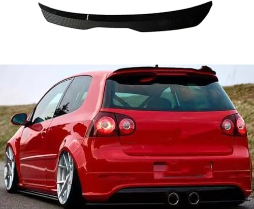 Zyfwzc Auto-Dachspoiler für VW Golf 5 MK5 R32 GTI R,Heckspoiler,ABS-Material,Carbon Fiber Look