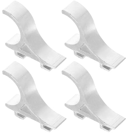 UKCOCO 4pcs Freezer Shelf Hooks Sturdy Alloy Refrigerator Support Clips for Organizing Easy to Install Cooler Shelf Accessories