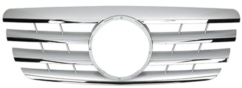 CHYPAAK Kompatibel für Benz E-Class W210 2000 2001 2002, Kühlergrill für die vordere Stoßstange des Autos, Schutzrahmen aus Renngitter, GT-Diamant-Stil,A