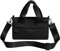 Min-i Sporttasche | Min-i Duffle Bag für Damen | Nylon kleine Seesack | wasserdichte -Schultertaschen mit leichtem Reißverschluss und verstellbarem Riemen zum Wandern, Laufen, Schwarz, Refer