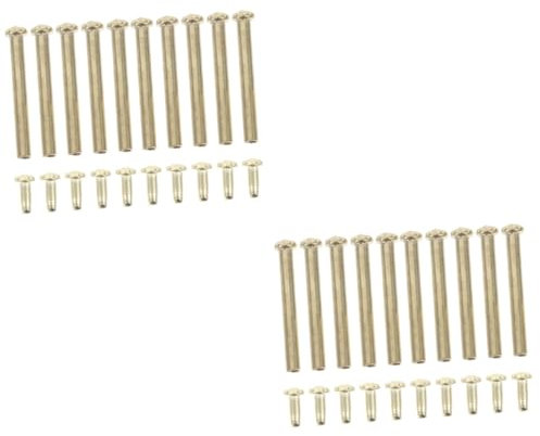 PRETYZOOM 20 Set a Ventaglio Rivetto a Ventaglio Pieghevole Kit di Riparazione per Ventola Manuale Albero della Ventola della Carta Chiusura a Ventaglio Pieghevole Ferro da Stiro