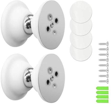 GIONAR 2Pcs Magnetic Door Stop, No Drilling Silicone Magnetic Door Holder, Magnetic Door Stopper for Motor Home, RV Camper, Boat, Magnetic Door Catch,Door Stop Magnetic Accessories for Home and Office