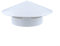 Housse de cheminée anti-oiseaux en PVC pour grille de ventilation de toit - Protection contre la pluie et les oiseaux - Housse de ventilation ronde en PVC (160 mm)