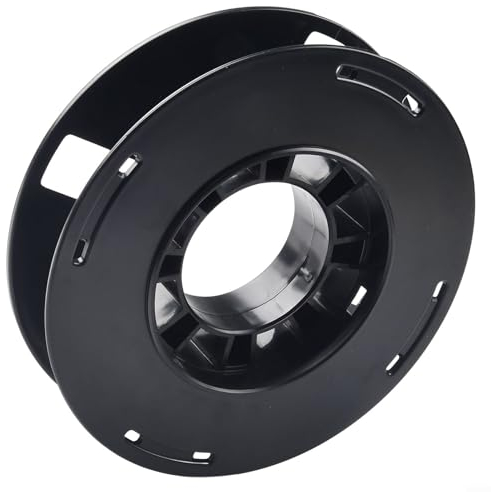Black Cable Reel Drum, Empty Cable Wire Wrap Reel Drum, For Christmas Lights, Ethernet Cables, Wire Neat And Tidy Storage