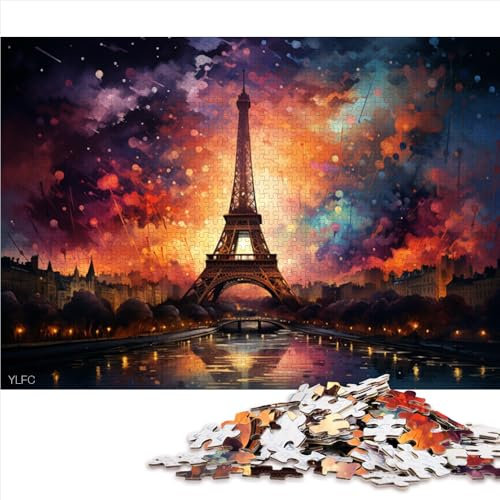Puzzle für Erwachsene, 1000 Teile, „Das erfüllte Pariser Traumland“, Papierpuzzle, für Erwachsene und Kinder, Familienspiele, Größe: 26 x 38 cm