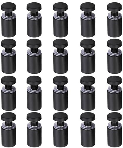Cokritsm 16x30mm Wand Abstandshalter Edelstahl, 20 Stück | Werbeschraube Werbung Schraube, Wand Abstandshalter Schilderhalter Werbeschraube für Befestigung Glas Spiegel Acryl Poster