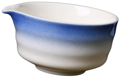 KESOTO Ceramic Matcha Bowl, Chawan Matcha Tea Bowl, Handmade Japanese Natural Rock Texture Cup Matcha Mixing Bowl, Traditional Ceremonial Accessories for Tea Lovers Gift, Blue