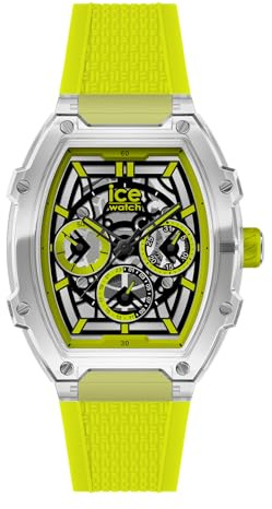 ICE-WATCH - Ice boliday Clear Yellow SKEL Plastic - Montre Jaune Pour Homme Avec Bracelet en Silicone - 024286 (Medium)
