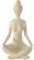 Acura-Styles Boltze Home Yoga Figur Meditation Deko 1 STK. Größe 30x20x10 cm Yoga Deko Skulptur Frau in Yoga-Pose Creme Gartenfiguren Groß Skulptur für Yogazimmer Garten Balkon Gartendeko Statue