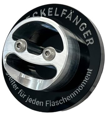 Exquisit DECKELFÄNGER Wand-Flaschenöffner – Lachgesicht-Design aus Aluminium mit Magnet | Premium Bieröffner zur Wandmontage ohne Bohren | Inkl. 3M Klebepad und Fischer Dübel sowie VA Schrauben