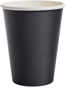 Inoverse 100 stück Pappbecher, Einweg Coffee to Go Becher - 200ml, Schwarz, Kaffee to go Becher Pappe, 8oz Trinkbecher für Tee, Einwegbecher, Papierbecher, Kaffeebecher to go, Heiße Kalte Getränke
