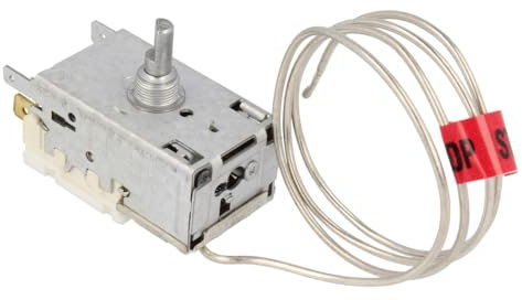 JCSPARES® - Termostato Regolatore Temperatura K59L4121 2 Contatti - Sonda 400 mm per Frigorifero Congelatore Compatibile con Ariston Compatibile con Indesit Compatibile con Hotpoint
