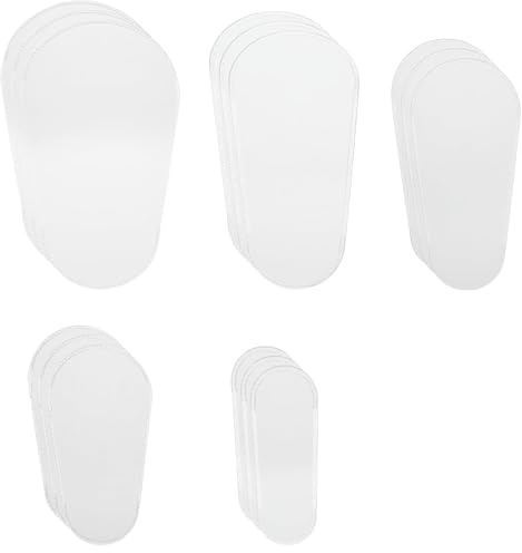 20Pcs Makeup Brush Covers, Cosmetic Brush Protectors - Clear Plastic Dustproof Waterproof Brush Guards Sleeves Caps in 5 Sizes for Travel & Daily Storage Organiser
