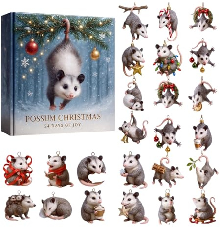Weihnachtskalender 2025-24 Tage Acryl | Deko 2D flach Festliche Aktivität | Interaktiver Kalender für Familie, Jugendliche und Erwachsene
