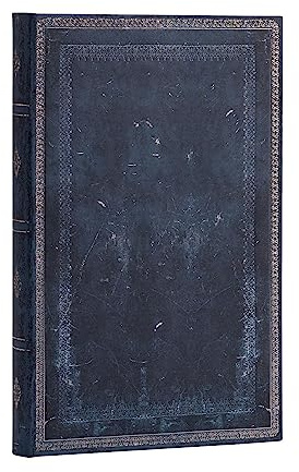 Inkblot (Old Leather Collection) Maxi Dot-Grid Journal: Hardcover, 120 gsm, ribbon marker, memento pouch, book edge printing, elastic closure