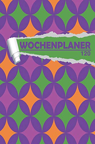 Wochenplaner Retro Muster 70er 80er Jahre: Eleganter Terminplaner I DIN A5 I 120 Seiten I Undatiert I Wochenkalender I Organizer für Schule, Uni und Büro (Kunstvolle Wochenplaner, Band 1)