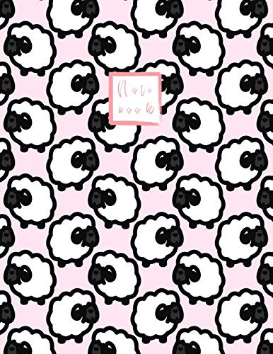 Notebook: Cute sheep Notebook notebook for girls and Lined pages, Extra large (8.5 x 11) inches, 110 pages, White paper (Notebook and journal)