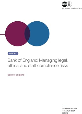 Bank of England: Managing legal, ethical and staff compliance risks