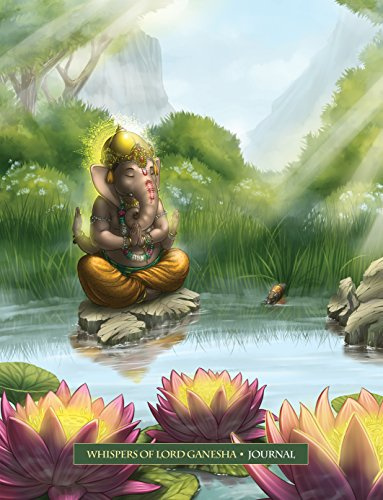 Whispers of Lord Ganesha Journal - blank journal with 44 colour illustrations