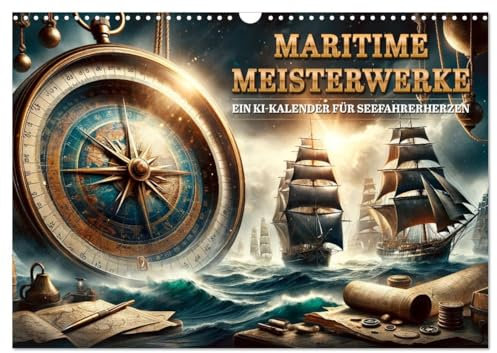 Maritime Meisterwerke: Ein KI-Kalender für Seefahrerherzen (Wandkalender 2025 DIN A3 quer), CALVENDO Monatskalender: Segel setzen in KI-Welten (CALVENDO Wissenschaft)