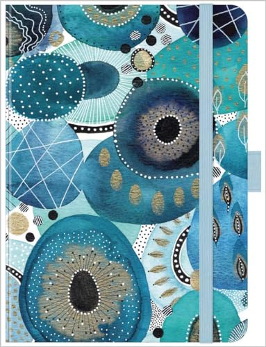 Premium Timer Big Sea Pebble 2024: Hochwertiger Buchkalender. Terminplaner mit Wochenkalendarium, Gummiband und Stifthalter. 12 x 17 cm