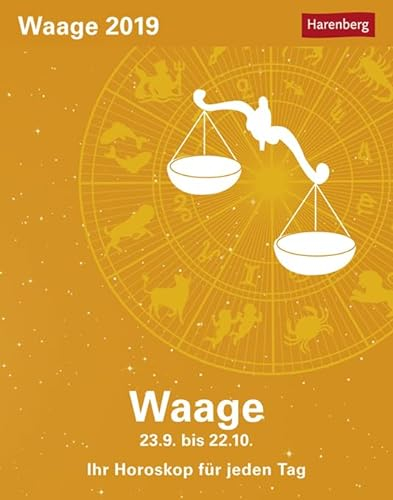 Waage Sternzeichenkalender 2024: Tagesabreißkalender. Tischkalender 2024 mit täglichem Horoskop. Kleiner Kalender mit täglichem Blick in die Sterne: Tagesabreißkalender - Ihr Horoskop für jeden Tag