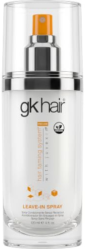 GK HAIR Global Keratin Leave In Conditioner Hair Spray (4 Fl Oz/120ml) - Moisturizing Protection Treatment Strengthens & Shines Frizzy, Dry Damaged Hair - Detangler Spray for Smoothing Nourishes Hairs