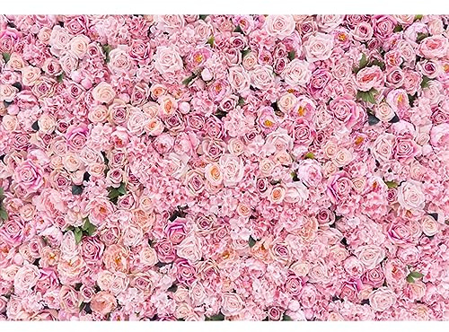 YongFoto 3x2m Vinyl Foto Hintergrund Hochzeits Blumenschmuck Frische Blumen Hintergrund Rosenwand Fotografie Hintergrund für Photo Booth Urlaubs Party Ceremony Fotostudio Requisiten
