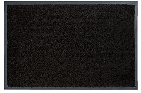 Strapazierfähige Schmutzfangmatte innen - Anthrazit 60 x 80cm (Rechteckig) | Rutschfeste Türmatte Innenbereich Fußmatten pflegeleicht Eingangsmatten verschiedene Größen & Farben Fussmatte robust indoor