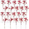 Fangoo 20 Pack 18cm Künstliche Rote Beeren für Weihnachtsbaum Deko Stechpalmenbeeren Zweige Dekorationen für Weihnachten Zuhause Holly Beeren für Handwerk Winter Urlaub Hochzeit Deko