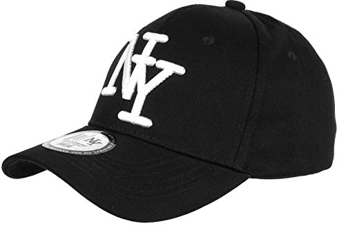 Hip Hop Honour Cap NY, Schwarz und Weiß, modisch, Baseball-Aufkleber, Original Stazky – Einheitsgröße – Schwarz