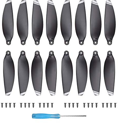 16 Stück Mini 2 Propeller Ersatz geräuscharm und Schnellwechselblätter Requisiten kompatibel mit DJI Mini 2 / Mini SE / Mini 2 SE / Mini 4K Drohne Silber