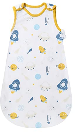Mosebears Gigoteuse d'été pour bébé, Sac de Couchage pour Fille et garçon, Motif Animal Mignon, Couverture Portable sans Manches, Lavable, 0,5 tog