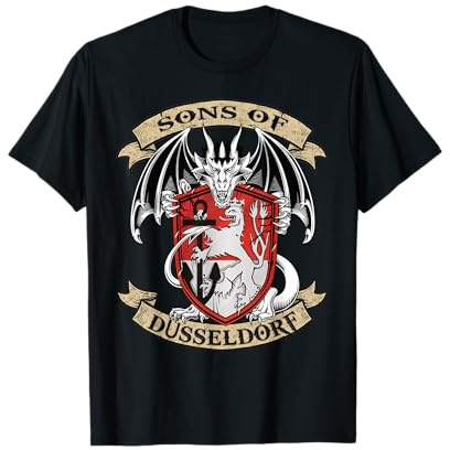 Düsseldorf sons of Wappen Drachen Design T-Shirt