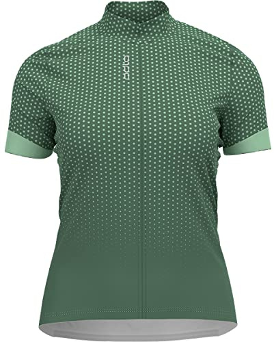 Odlo Damen Essential Print Radtrikot, Myrtle - Hemlock, XS