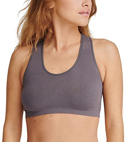 DANISH ENDURANCE Bamboo Racerback Bralette 1 Pack XL/XXL Dark Grey 1-Pack