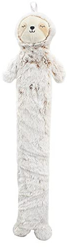 2L Long Hot Water Bottle with Plush Cover - Leakproof Large Hand & Feet Warmer for Kids - Cute Cuddly Animal Heating Pad for Children with Removable Washable Cover - 90cm, Sloth