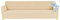 Poligino Sofabezug 3 Sitzer Wasserdicht, Sofahusse Elastisch Universal, Sofa Cover Stretch 3 Sitzer (180-220 cm) Creme weiß