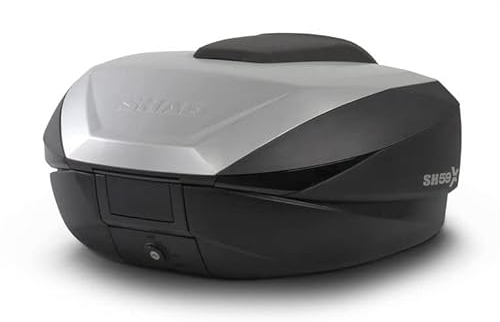 SHAD SH59X Koffer Top Case Motorrad Scooter Cover Aluminium erweiterbar 46>52>58 + Universalplatte, Motorrad Zubehör
