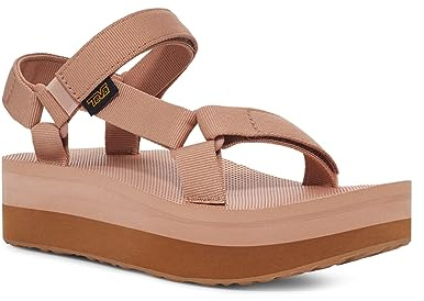 Teva Women's Flatform Universal Sandal, Maple Sugar/Lion, 6 UK
